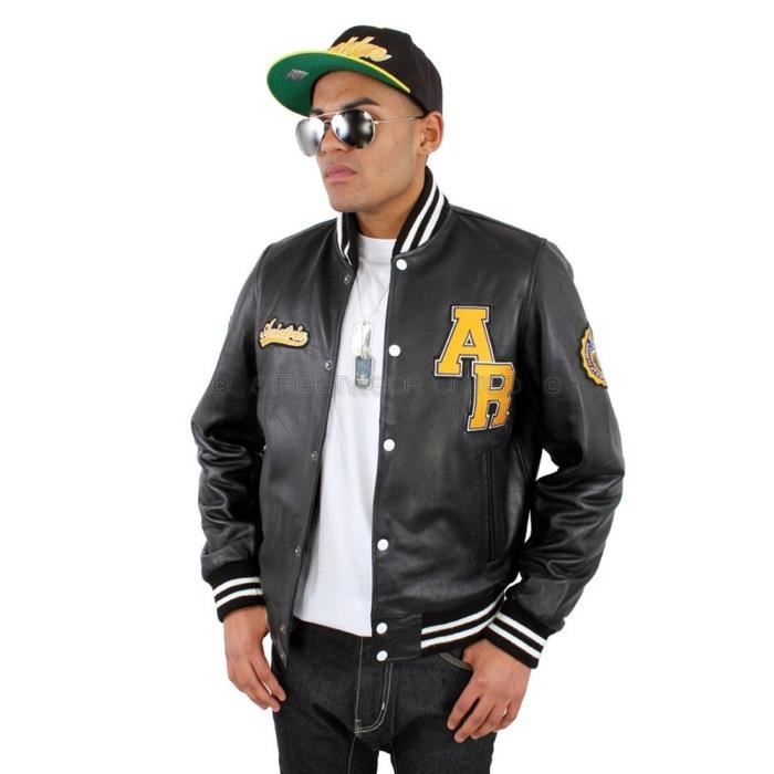 veste baseball cuir