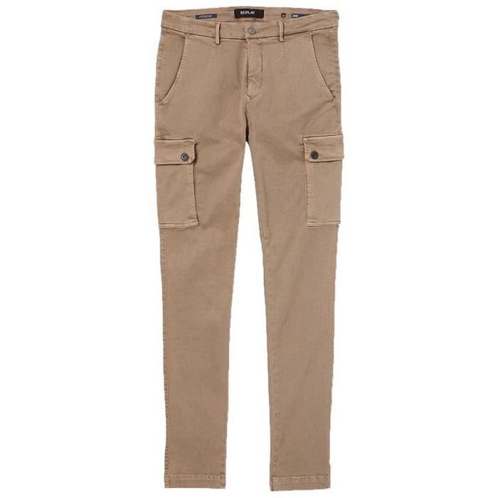 REPLAY Pantalon De Jogging Homme Avec Cordon De Serrage, Taupe