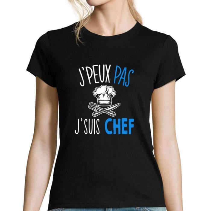 T-Shirt Homme J'peux pas je cuisine