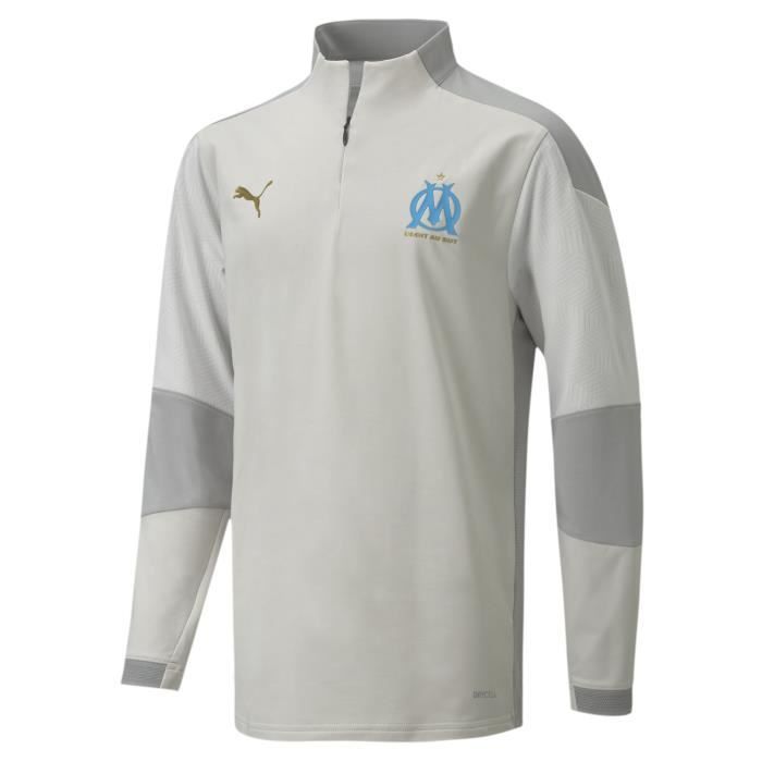 Training top junior OM 1/4 zip 2020/21 Cdiscount Sport