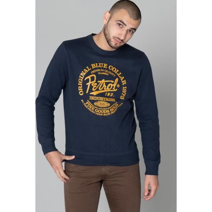 Petrol industries Pull Sweatshirt Swr231 5091 deep navy Bleu marine Cdiscount Pret a Porter