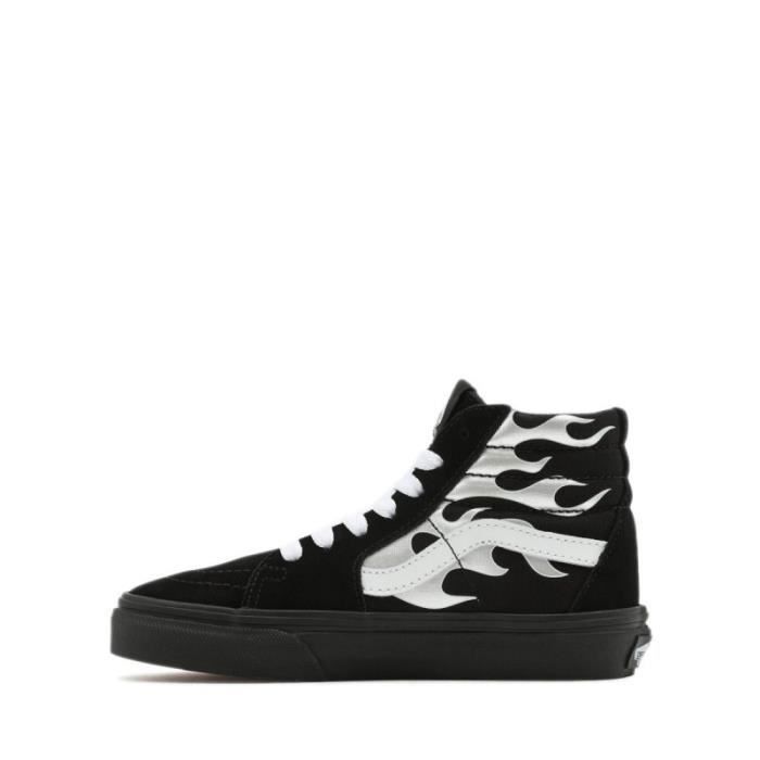 Vans Basket Vans SK8-HI - Noir Blanc - Tige en textile suède - Cols renforcés
