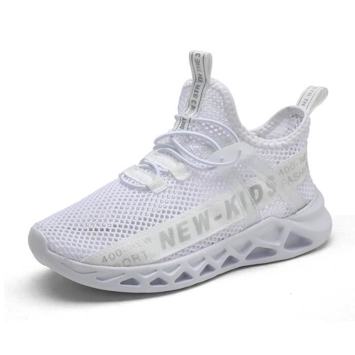 Baskets Légères Enfant – Garçons Et Filles, Pointure 4, Vertes, Mesh, Neuves Sans Boîte