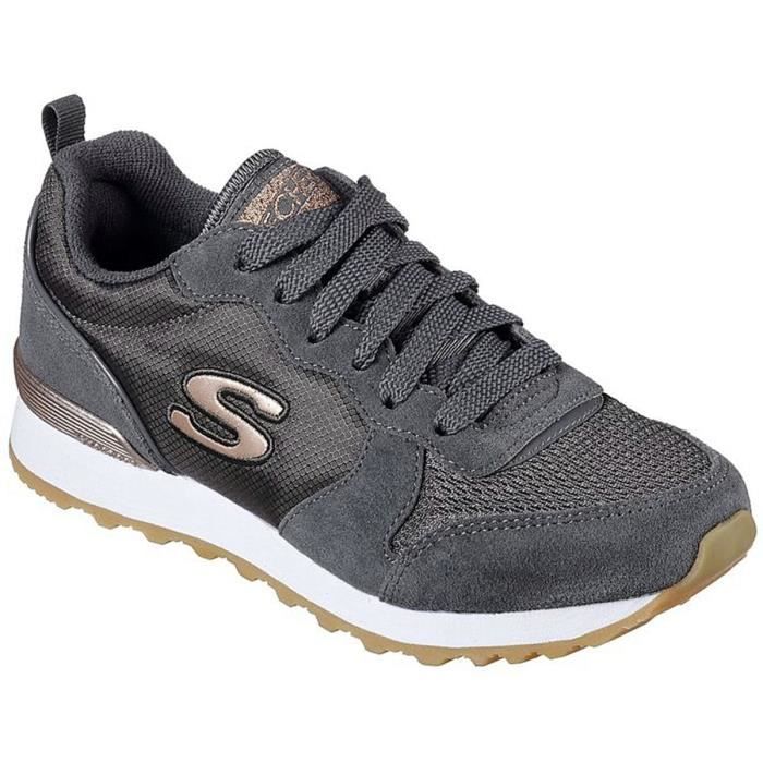 Skechers Sneakers Skechers OG 85 Goldn Gurl Gris - Marque SKECHERS - Textile - Lacets