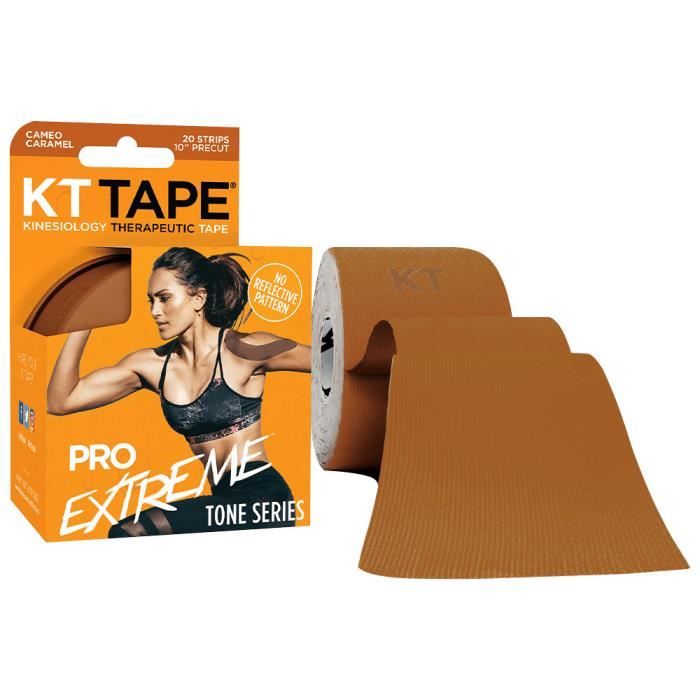 Ruban Kinésiologique KT Tape Pro Oxygène - 20 Bandes Titane Prédécoupées