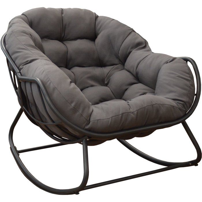 Rocking - Proloisirs - Royal II - Acier - Coussin inclus - Gris