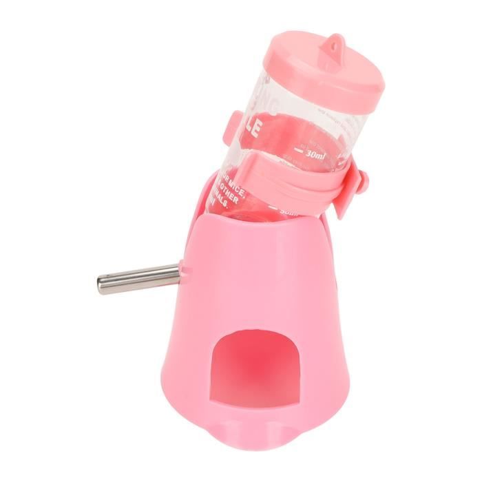 Meilleurs prix pour Bouteille d'eau pour hamsters - QIILU - Design 3 en 1 - Blanc - 80 ml