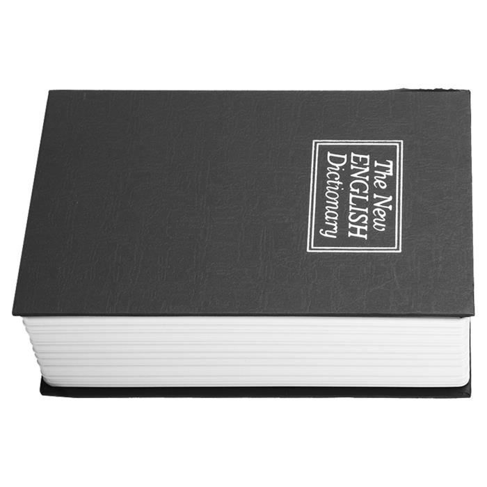 SALALIS Coffrefort Black English Dictionary Safe Box Money Jewelry