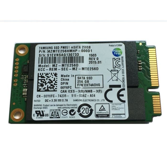 SAMSUNG - Disque dur SSD mSATA - 256 GB - Cdiscount Informatique