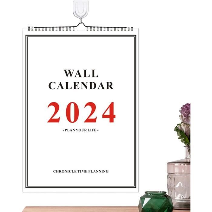 Calendrier Mural 2026-2027 18 Mois - Grands Blocs, Papier épais, Vue Mensuelle Claire Pour Bureau