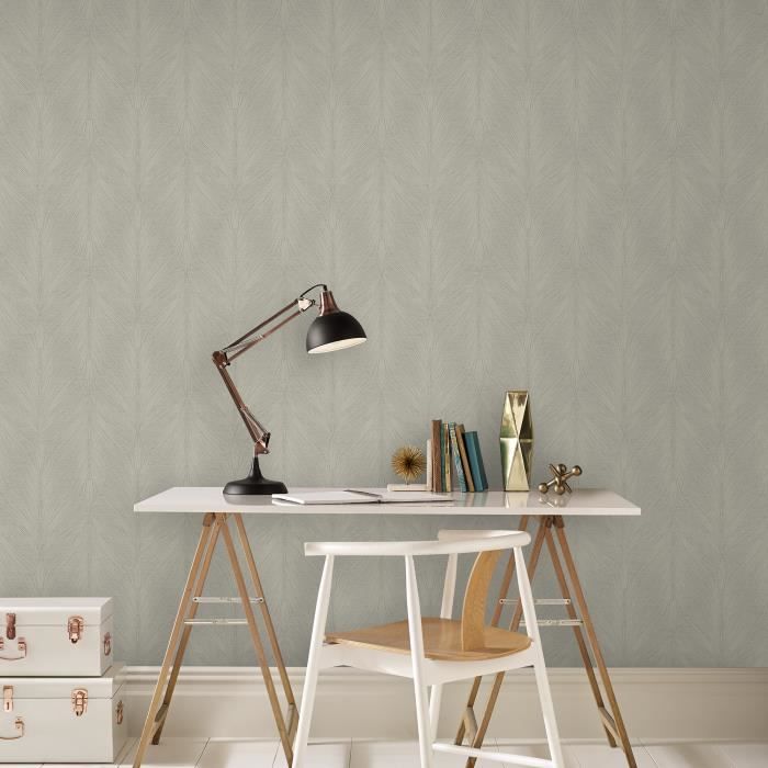 Papier peint intissé Lowen 1005 x 52cm Vert d'eau, sable - Cdiscount ...