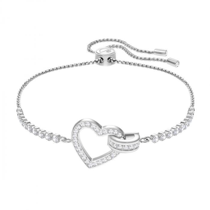 Bracelet Coeur femme Swarovski Lovely - 5380704 Argent - Achat ...