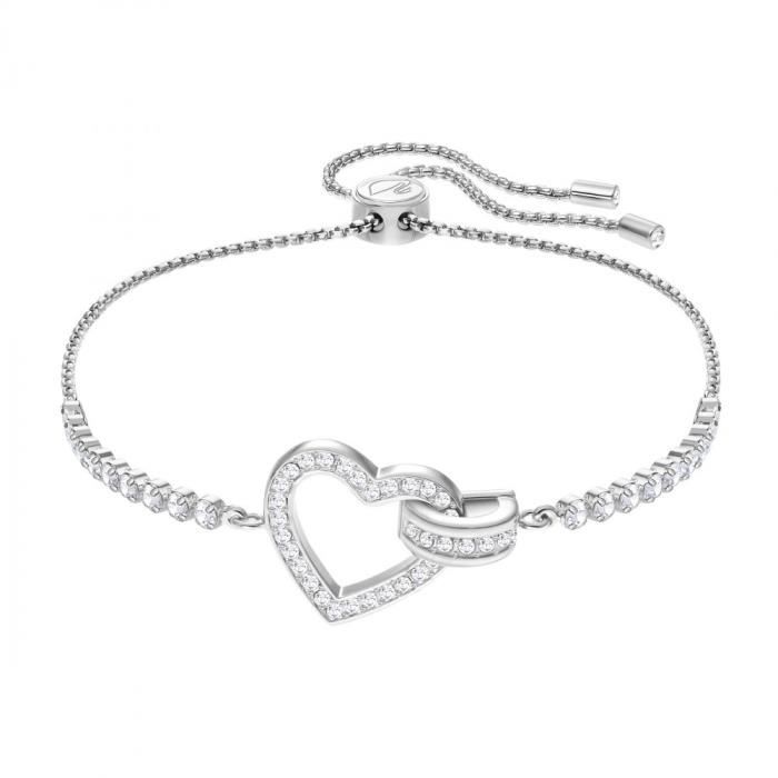 Bracelet Coeur femme Swarovski Lovely - 5380704 Argent - Achat ... Bracelet Coeur femme Swarovski Lovely - 5380704 Argent - Achat ...