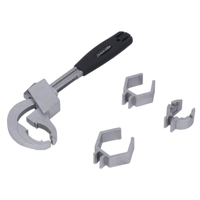 Clé de Douche,Clé Multifonctionnelle,Clés à Angle Incurvées,Clé de Réparation pour Salle de Bain,Clé de Douche Avec Niveau à Bulle,Outil de Clé Multifonctionnelle Clé de Réparation pour Salle de Bain