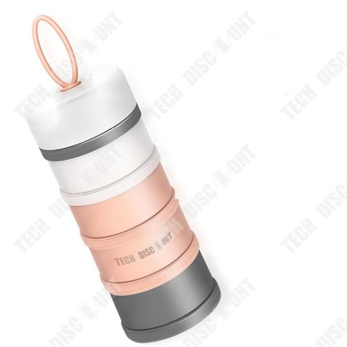 Comparer les prix de Boîte de lait en poudre - TD® - Portable - Silicone - 4 couches - 0-3 ans