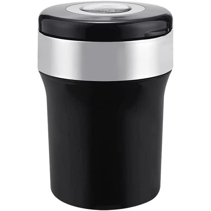 Cendrier De Voiture Avec Couvercle Et LED - Portable Noir Pour Voiture Maison Voyage