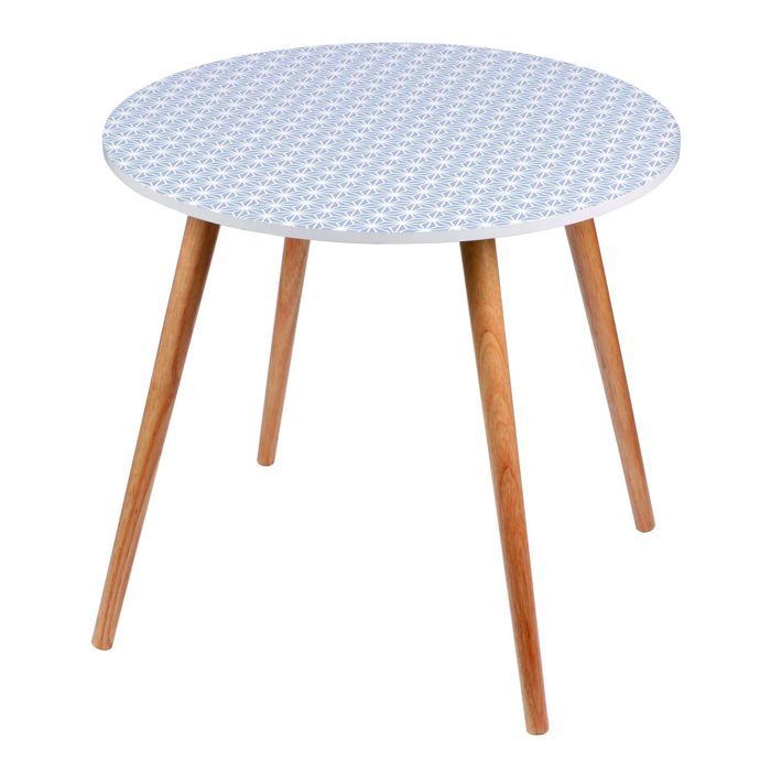 Urban Living - Table dappoint scandinave Fjord - Diam. 48 cm - Blanc Urban Living - Table dappoint scandinave Fjord - Diam. 48 cm - Blanc