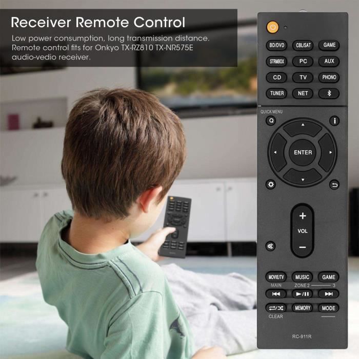 Télécommande RC-803M Neuve Pour Ampli Home Cinéma Onkyo TX-NR609 - Compatible, Sans Piles