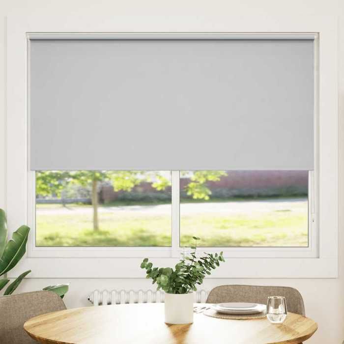 vidaXL Store Enrouleur Occultant 1444x175 cm Gris Fenêtre Chambre à Coucher 240135