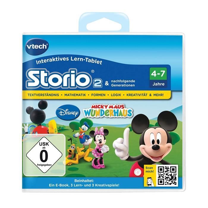 VTech Jeu éducatif Storio 2, Storio 3S Thème : la maison de Mickey [Français non garanti] - 80-230404