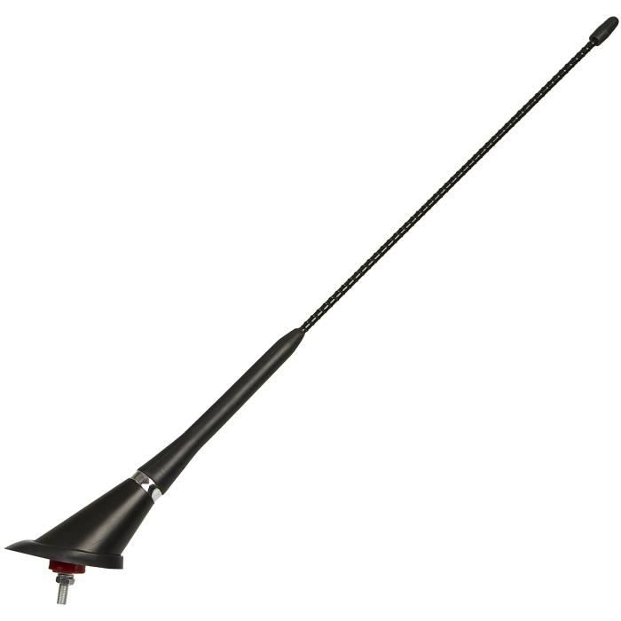 WRC Antenne de toit torsadée simple tige. 40 cm