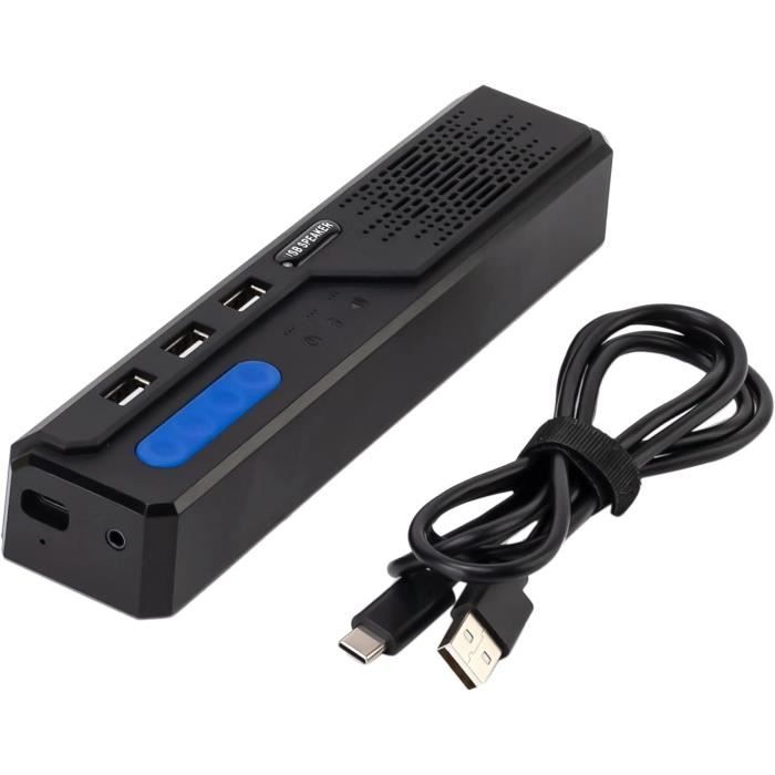 MONODEAL Microphone USB Conférence - Omnidirectionnel 360°, Réduction Bruit, Plug & Play - Zoom, Skype, Cours, Jeux