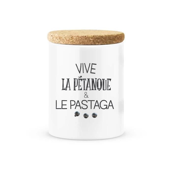 Pot Ceramique Avec Couvercle En Liege Citation Vive La Petanque Et La Pataga Ref2301 Cdiscount Beaux Arts Et Loisirs Creatifs