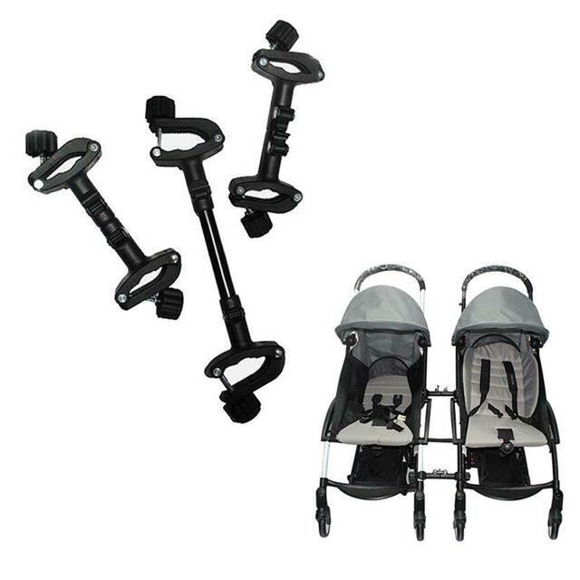 F Fityle Connecteur Poussette 3 En 1 - Transforme 2 Poussettes Simple En Double - Pour Tubes Ronds