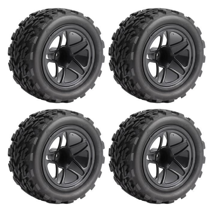 4Pcs 116Mm 1-8 1-10 Short Course Truck Sand Tire Wheel avec 12-14-17Mm