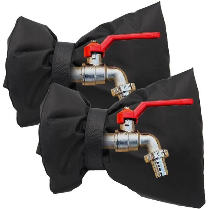 2 PCS Housse de Robinet Extérieur Faucet Protector en Oxford Cloth,Robinet  Protection Contre Le Gel Protection Socks pour Protecteur