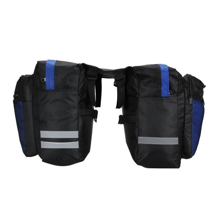 Sacoche De Vélo Porte-bagages 30L – Double Sac Imperméable Réfléchissant, Nylon 1680D, Pour Vélos Route Et VTT, Commuting Et Excursions