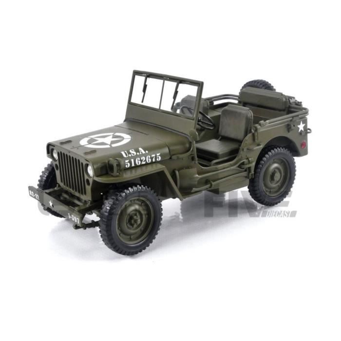MINIATURE VOITURE JEEP Willys 14 Ton US Army Camion diecast Welly