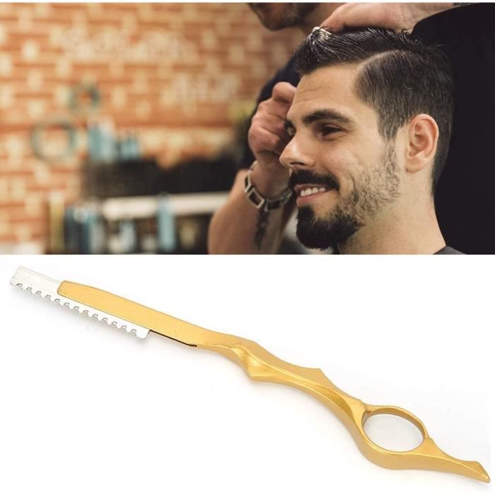 Ciseaux à Effiler Coiffeur 150 Mm – Pour Désépaissir Cheveux Ou Barbe, Lame Acier Inox, Repose-doigt, Neuf, Argenté