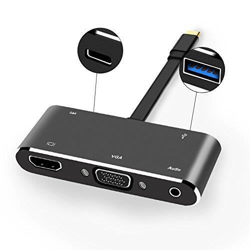 Adaptateur Hub 5 en 1 avec HDMI + VGA + USB3.01