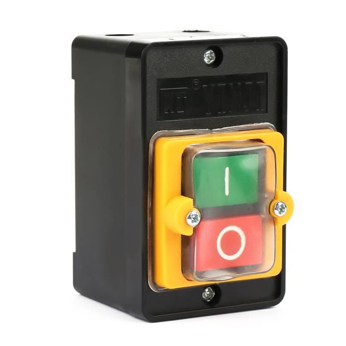 Interrupteur Bouton-Poussoir ECSiNG 220V 10A - Lot De 4 Pour Lampe, Refroidisseur