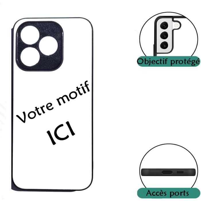 Coque Pour Honor 400 SMART - Motif Fleur De Printemps - TPU Noir Et Multicolore - Neuf Sous Blister