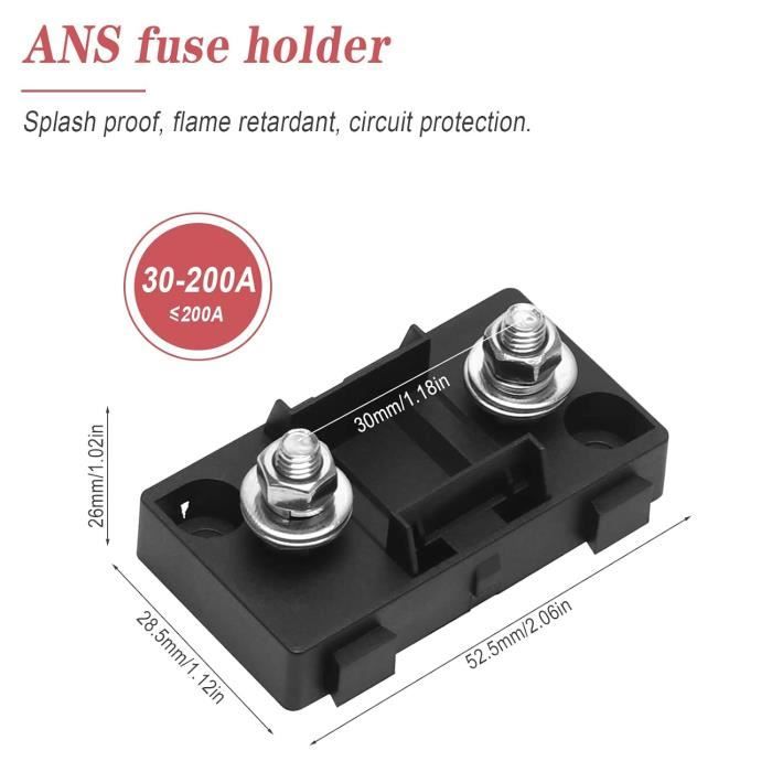 Lot De 4 Porte-fusibles ANS-H Pour Voiture Et 4 Fusibles Midi