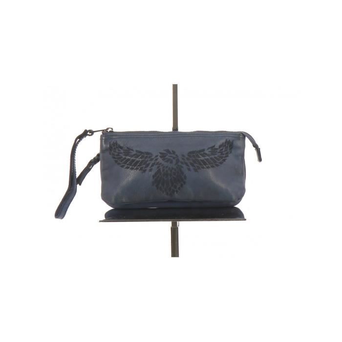 Pochette zadig et voltaire bleu online