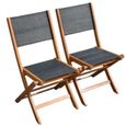 Table de jardin en bois extensible 2 fauteuils et 6 chaises 200-250cm-2