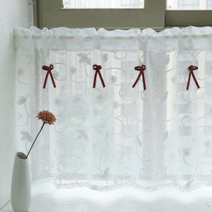 Lot De 2 Rideaux Brise-bise Blancs 45x70 Cm – Coton – Style Classique