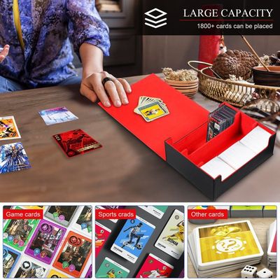 Deck Box Pour Magic The Gathering - Boîte De Rangement 1800+ Cartes - 8 Séparateurs - Fermeture Magnétique