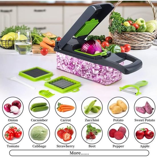 Compare Coupe-légumes Mandoline Trancheuse, Hachoir, Dicer Fruit ... Price