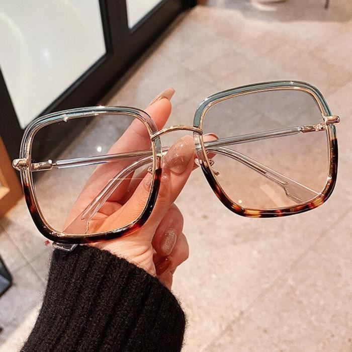 Lunettes de soleil Vintage pour femmes monture de couleur degradee vert clair alliage surdimensi Blue Leopard No Case JO5530 Achat Vente lunettes de soleil Femme Cdiscount