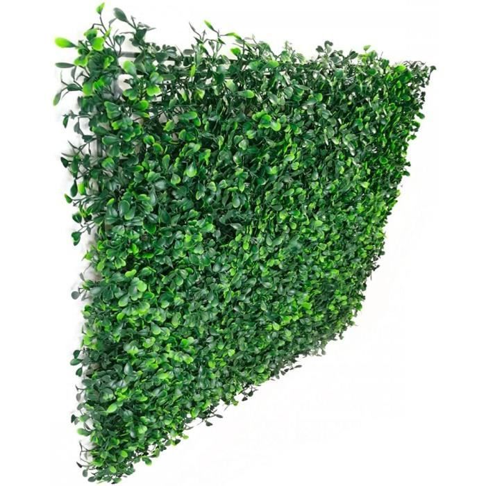 Eapmic Lot De 12 Panneaux De Haie Artificielle De 60 X 40 Cm Pour Plantes Topiaires, Haie D'intimité Pour Extérieur, Jardin, Cour, Clôture, Brise-vue Et Décoration Murale Intérieure