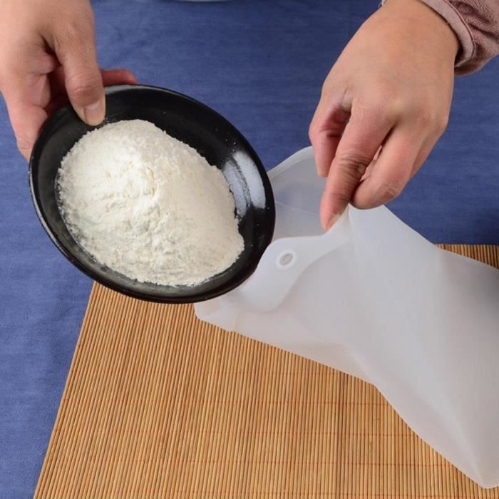 TOPINCN - Sac De Pétrissage En Silicone Alimentaire - Antiadhésif, Lavable Au Lave-vaisselle