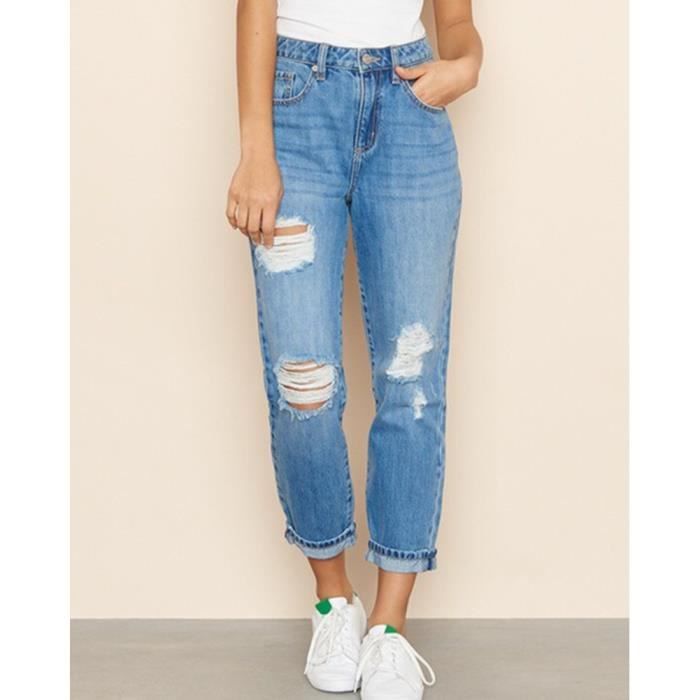 Jean troué femme boyfriend discount
