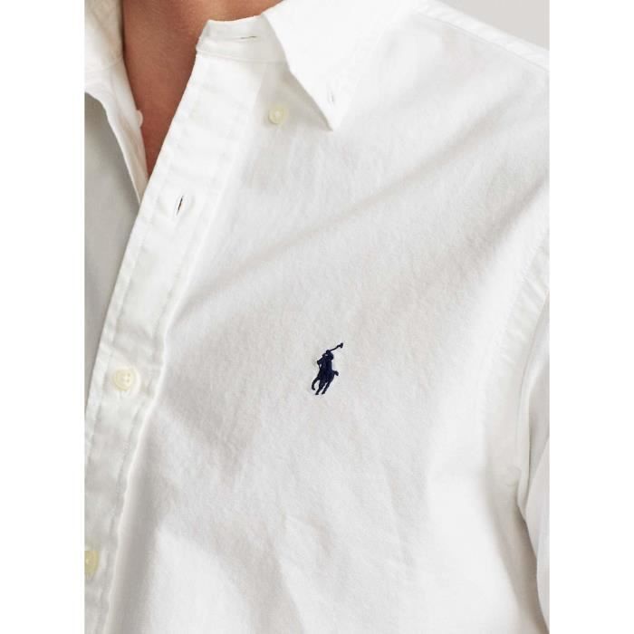 Chemise Polo Ralph Lauren Oxford Blanc pour Homme Blanc