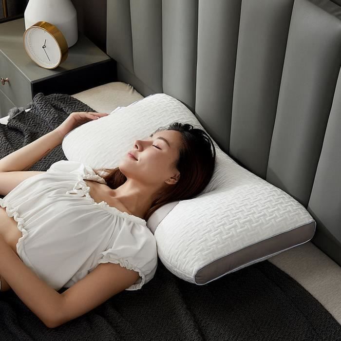 Oreiller ergonomique cervical 74X48cm Oreiller confort du sommeil