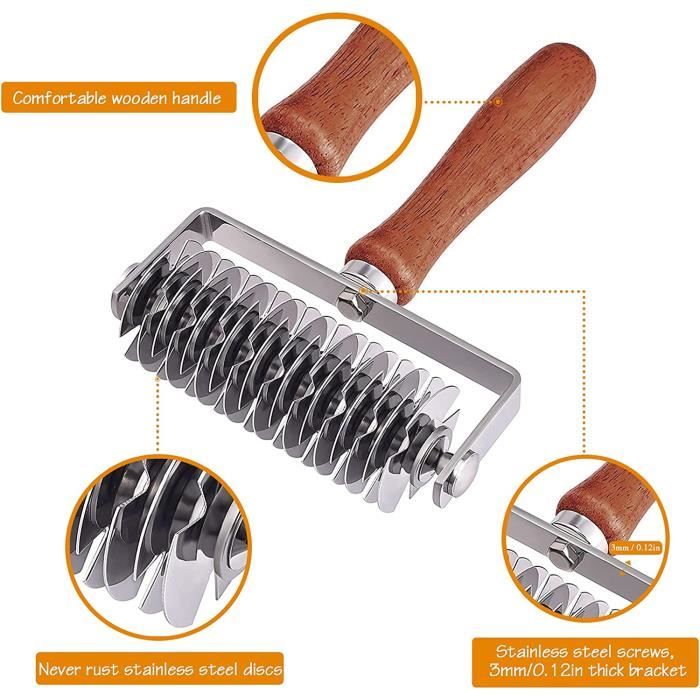 Roulette à Pâtes , Roue Plastique - Découpe Pour Pates & Nouilles Maison