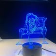 3D Led Vision Creative Anime Luffy Style Night Light USB One Piece Lampe de Table 7 Changement de Couleur Décoration de La Maison-3